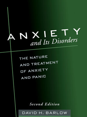 cover image of Anxiety and Its Disorders